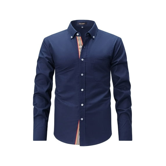 RUTAYY Men's Shirts Comfortable Long Sleeve Turndown Collar Retro Sports Business Casual Daily Wear Travel Vacation Blouse