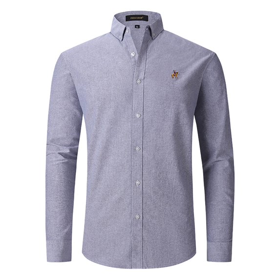 RUTAYY Men's Shirts Long Sleeve Formal Casual Business Comfortable Breathable Turndown Collar Button Down Travel Vacation Blouse