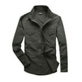 thumbnail image 1 of RUTAYY Men's Shirts Long Sleeve Summer Button Down Quick Dry Solid Color Turndown Collar Comfortable Breathable Classic Stylish Blouse, 1 of 5
