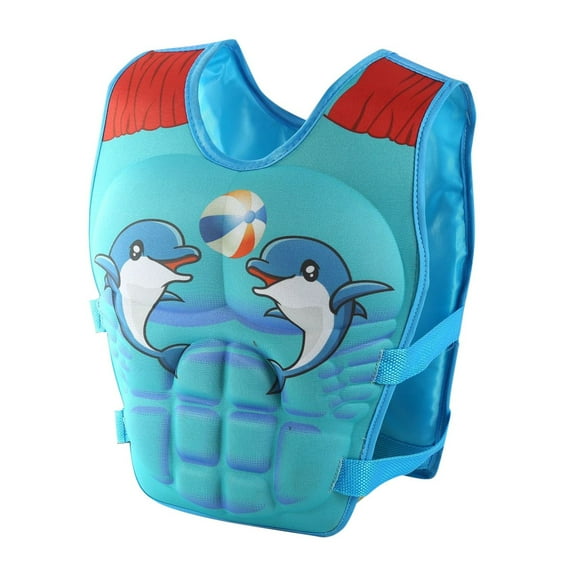 RUTAYY Muscle Children Life Jacket Hand Sleeve Baby Learn Swimming Clothes Swim Vest Floaties Buoyancy Swimming Aid Float Learn to Swim for Pool Beach Clothes Summer Tropical Beachwear, 2-6 years