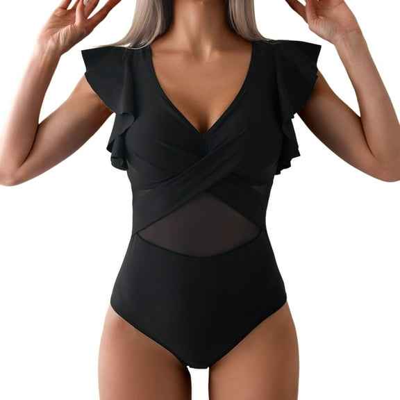 RUTAYY Push Up Swimwear Bathing Suit High Waist Swimwear Women Monokini Swimsuit Wrap Swimwears Pool Beachwear