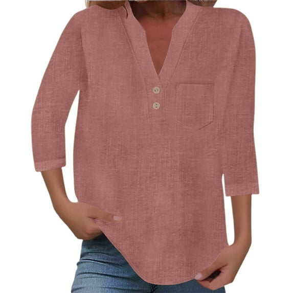 RUTAYY Short Sleeve Solid Color Stand Collar Button Up Shirt With Pocket For Women Shirts Breathable Blouse