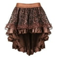 thumbnail image 1 of RUTAYY Skirt Women Plus Sizes Lace Skirt Asymmetric Tutu Gothic Skirt Black Women Lace Skirt High Waist A-Line Mini Skirt For Pa Solid Color Flowy Swing Pleated Beach Skirts, 1 of 4