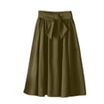 thumbnail image 1 of RUTAYY Skirts For Women Long Skirts For Women Bohemian Women Skirts Skirts Ankle Length Women Skirts Plus Size Solid Color Flowy Swing Pleated Beach Skirts, 1 of 4