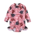 thumbnail image 1 of RUTAYY Summer Toddler Girls Long Sleeve Ruffles Cartoon Cow Prints Monokini One-Piece Swimwear Beach Onesie Swimsuit Bikini Pool Tropical Beachwear, 12-18 Months, 1 of 7