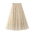 thumbnail image 1 of RUTAYY Super Fairy Skirt A-Line Skirt Mid-Length Swing Skirt Women Spring High Waist Feather Puff Skirt Solid Color Flowy Swing Skirts, 1 of 3