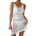 thumbnail image 1 of RUTAYY Swimwear Summer Crochet Hollow Out Knit Beach Bathing Suit Swim Cover Ups Cruise Outfits Vacation Dresses For Women 2025 Bohemian Swim Wear, 1 of 5