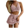 thumbnail image 1 of RUTAYY Swimwear Womens Crocheted Hollowed Out 2PCS Summer Bikini Beach Wear Swimsuit Pool Swim Wear, 1 of 6