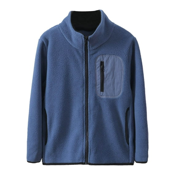 RUTAYY Teen Boys Jacket Long Sleeve Lightweight Plush Outwear Windbreaker Layering Warm Comfortable Daily Wear Leisure Activities Playful Vacation Coat