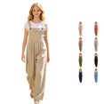thumbnail image 1 of RUTAYY Girls Pants Casual Long Mid Waist Solid Color Denim Overalls Bottom Everyday Wear Travel Classic Trousers, 1 of 5