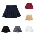 thumbnail image 1 of RUTAYY Girls Pleated Skirt Solid Color Tennis Slim Fit High Elastic Waist Bottom Comfortable Everyday Wear Summer Beach Skirts, 1 of 7