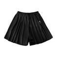 thumbnail image 1 of RUTAYY Teen Girls Short Skirt Casual A Line Skirt With Elastic Waist Sports Tennis Fall Comfortable Stretchable Casual SunSkirt, Black, 11-12 Years, 1 of 4