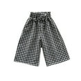 thumbnail image 1 of RUTAYY Toddler Baby Girl Boy Classic Pants Plaid Elastic Jogger Gingham Long Pants Summer Fall Wide Leg Trouser Stylish Pants, 1 of 4