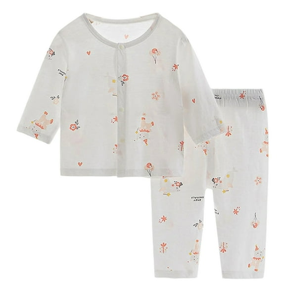 RUTAYY Toddler Boys Girls Outfit Sets Air Conditioned Clothing Long Sleeve Homewear Soft Comfortable Everyday Wear Fall Winter Versatile Clothing Sets