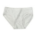 thumbnail image 1 of RUTAYY Toddler Boys Girls Underwear Solid Color Comfortable Breathable Briefs Classic Style, Grey, 1 of 7