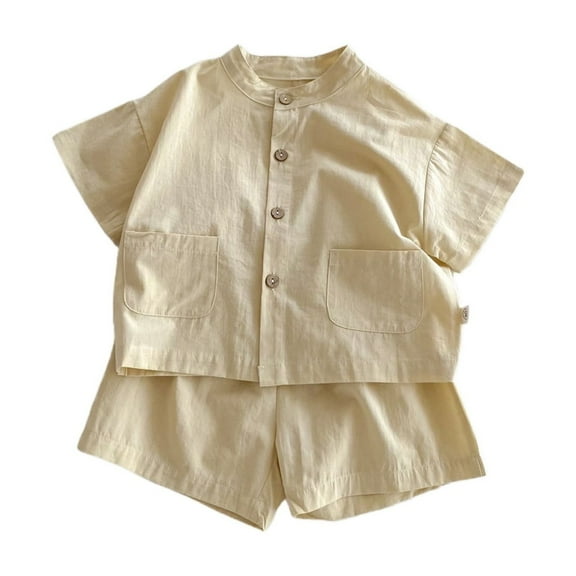 RUTAYY Toddler Boys Outfits Sets Casual Summer Clothes Short Sleeve 2 Piece Outfit Wear and Outdoor Activities Soft Comfortable Elastic Waist Fashion Clothing, 9-12 Months