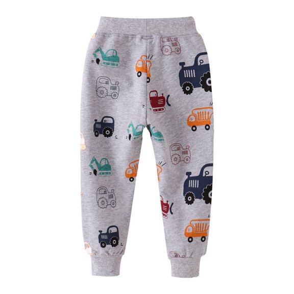 RUTAYY Toddler Girls Boys Kids Sport Cartoon Prints Casual Fashion Trouser Soft Pants
