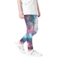 thumbnail image 1 of RUTAYY Toddler Girls Galaxy Print Athletic Leggings Comfortable Space Themed Casual Tights Trousers For Active Wear Pants Cute Infants Pants, 1 of 4