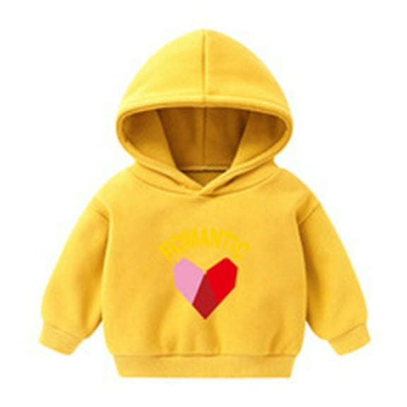 RUTAYY Toddler Girls Hoodies Cartoon Printed Long Sleeve Round Neck Comfortable 1-6 Years Casual Daily Wear Elegant Fashion Hooded Sweatshirt