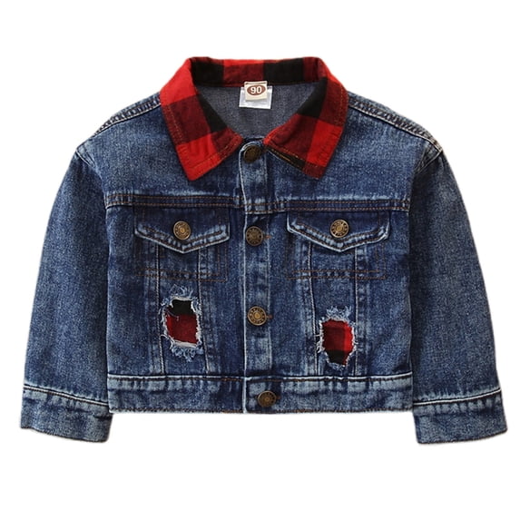 RUTAYY Toddler Girls Jacket Long Sleeve Outerwear Comfortable Casual Daily Wear Tops Leisure Trendy Denim Coat