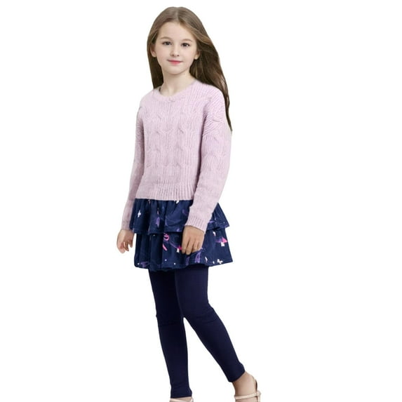 RUTAYY Toddler Girls Leggings Spring Autumn Children False Two Culottes And Pants Wearing A Little Girl Elastic Bottom Skirt Trouser Stylish Pants