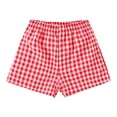 thumbnail image 1 of RUTAYY Toddler Girls Plaid Casual Shorts Little Girls Wear Light Summer Trouser Soft Pants, 1 of 4