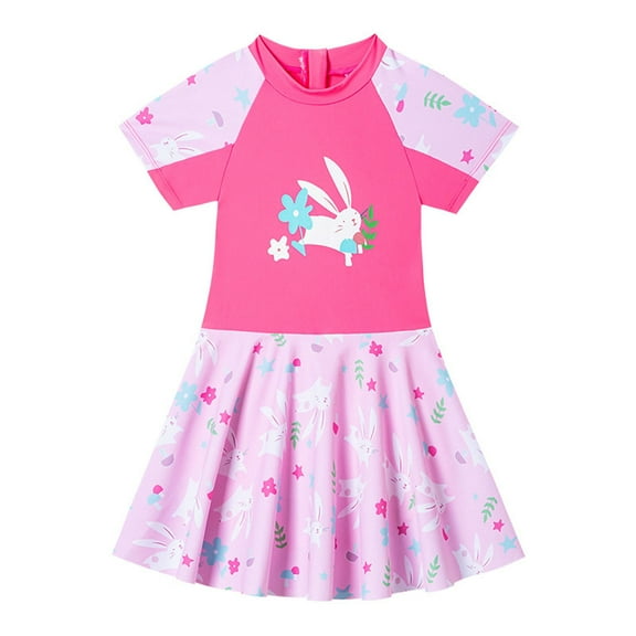 RUTAYY Toddler Girls Sleeveless Cartoon Printing Beach Baby Bathing Suit Girls Swimwear Swimsuit Pool Brazilian Beachwear, 2-3 Years