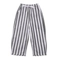 thumbnail image 1 of RUTAYY Toddler Kids Baby Girl Minimalist Striped Pants Daily Elastic Waist Trouser Lovely Pants, 1 of 6