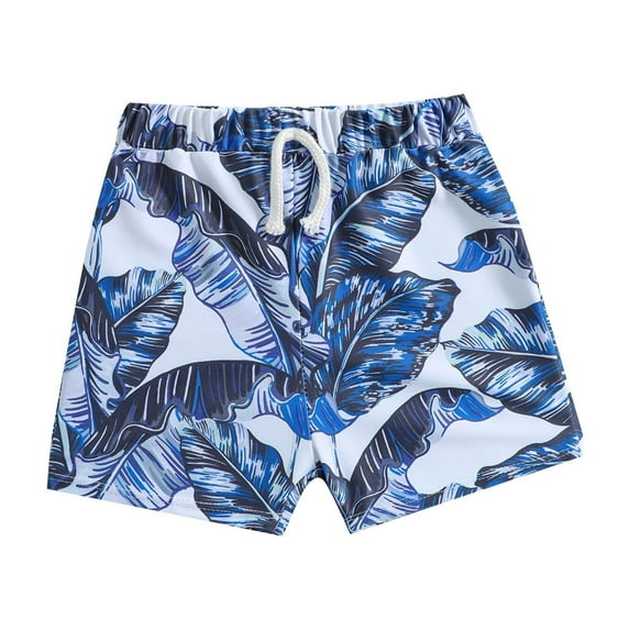 RUTAYY Toddler Kids Baby Boys Summer Gradient Print Shorts Quick Dry Beach Swimwear Swimming Trunks Clothes Pool Bohemian Beachwear, 12-18 Months