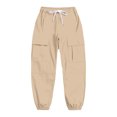 thumbnail image 1 of RUTAYY Toddler Stylish Boys Cargo Pants Everyday Comfortable And Versatile For Active Kids 3-11 Elastic Waist For Easy Movement Trouser Stylish Pants, 1 of 7