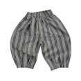 thumbnail image 1 of RUTAYY Toddler Vertical Striped Pants Loose Slacks For Kids Trouser Versatile Infants Pants, 1 of 6