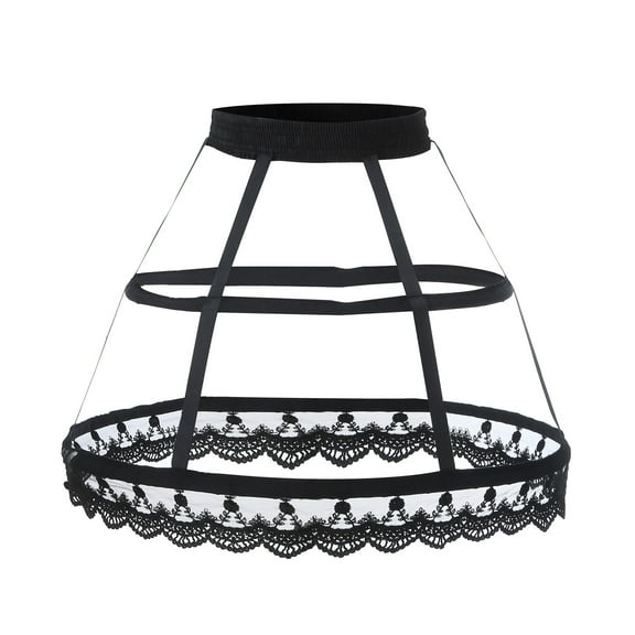 RUTAYY Women 2 Hoop A-Line Knee Length Wedding Ball Gown Petticoat Underskirt Solid Color Flowy Swing Skirts