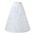thumbnail image 1 of RUTAYY Women 3 A-Line Floor Length Wedding Ball Gown Petticoat Underskirt Solid Color Flowy Swing Skirts, 1 of 6