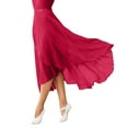 thumbnail image 1 of RUTAYY Women Ballet Wrap Skirt Ladies Long Sheer Dance Skirts Solid Color Flowy Swing Skirts, 1 of 4