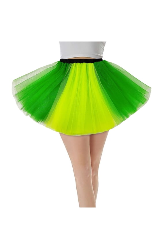 Women Candy Color Multicolor Skirt Support Half Body Puff Petticoat Colorful Small Short Skirt Solid Color Smocked Boho Pleated Skirts