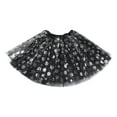 thumbnail image 1 of RUTAYY Women Carnival Snowflake Sequins Glitter Mesh Skirt Dance Skirt Tutu Skirt Puffy Skirt Solid Color Flowy Swing Pleated Beach Skirts, 1 of 3