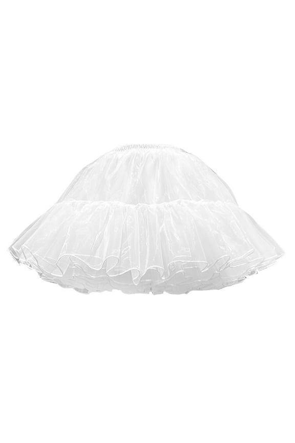 Women Carnival Tulle Skirt 50s Tutu Skirt Short Ballet Underskirt Petticoat Tutu Carnival Women Tutu For Carnival Party Solid Color Flowy Swing Pleated Beach Skirts
