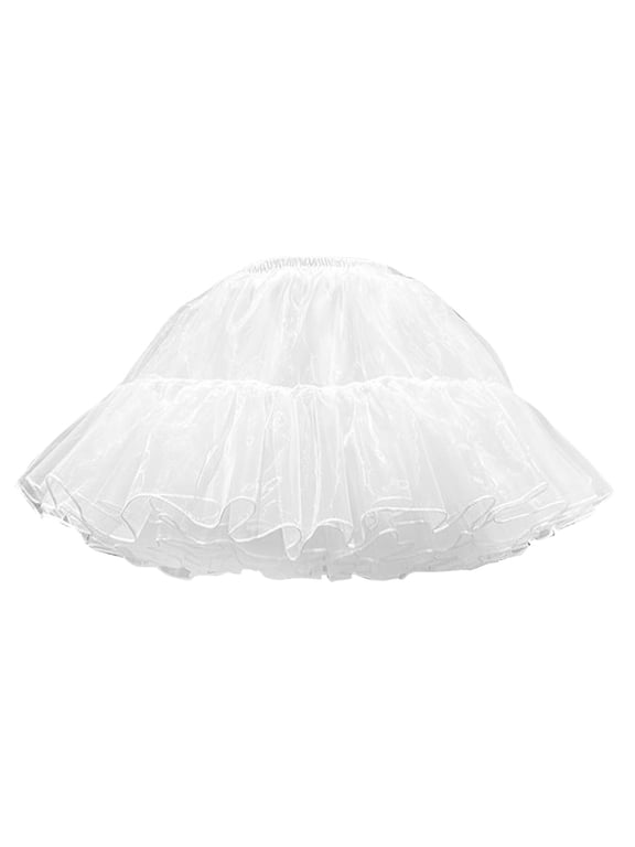 Women Carnival Tulle Skirt 50s Tutu Skirt Short Ballet Underskirt Petticoat Tutu Carnival Women Tutu For Carnival Party Solid Color Flowy Swing Pleated Beach Skirts
