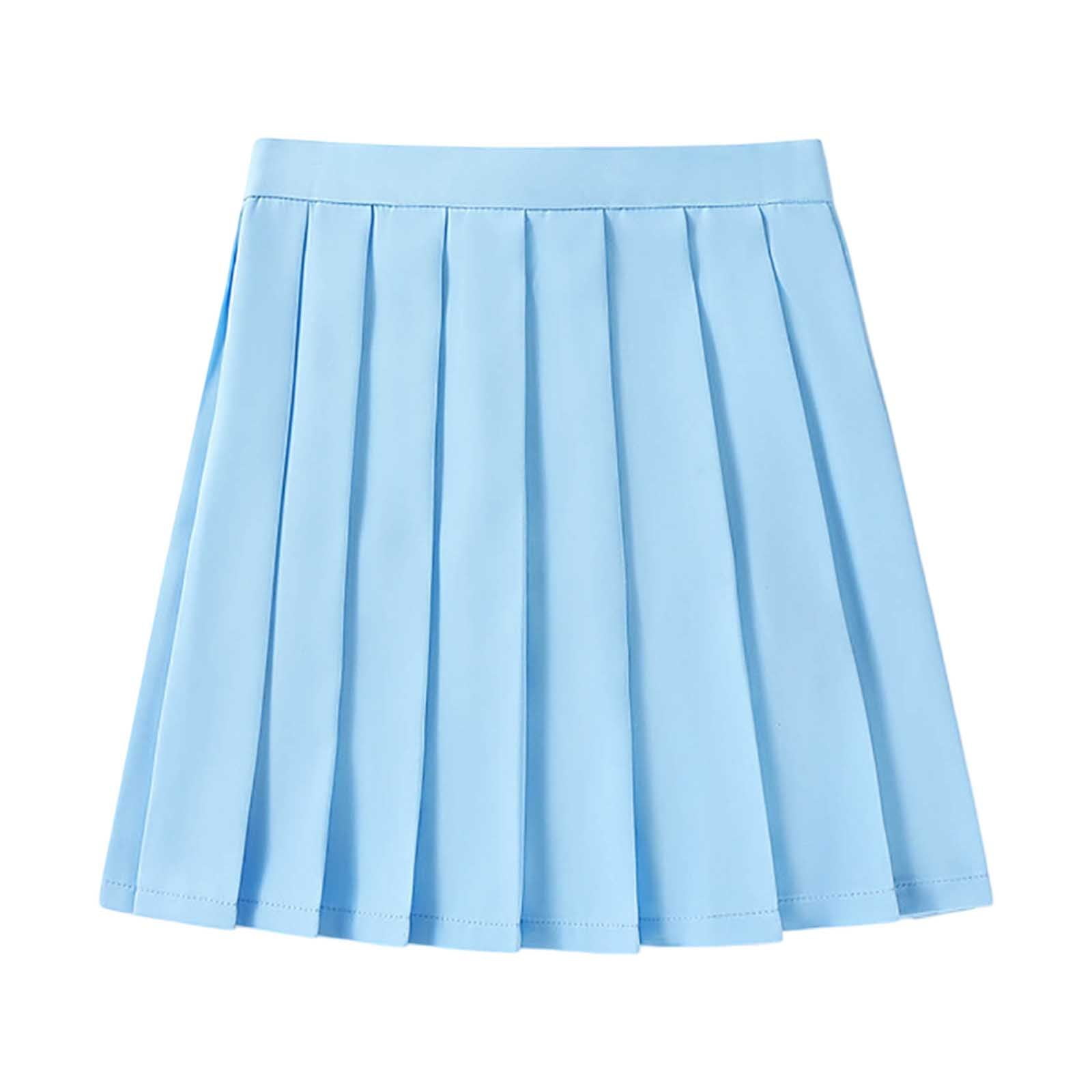 Stylish And Minimalist Pleated Design Womens Skirt