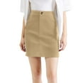 thumbnail image 1 of RUTAYY Women Corduroy Mini Skirt High Waist Slim Fit Autumn Winter Short Corduroy Skirt Solid Color Smocked Boho Pleated Skirts, 1 of 5