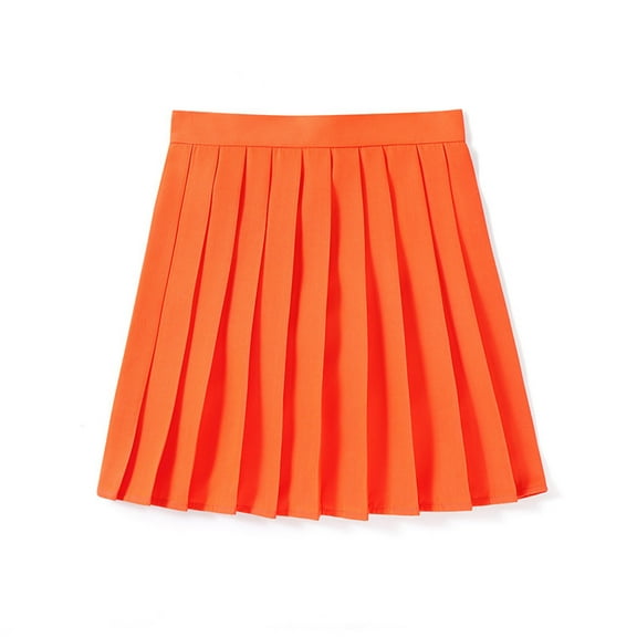 RUTAYY Women Fashion Casual Solid Color Pleated Skirt Skirt 1 Casual Travel Skirts