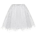 thumbnail image 1 of RUTAYY Women Fashion Solid Color Lace Up Bow Puffy Skirt Handmade Skirt Performance Tutu Skirt Smocked Boho Pleated Skirts, 1 of 5