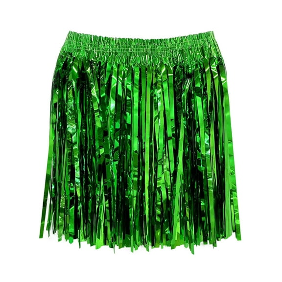 RUTAYY Women Lady Rain Dance Performance Beach Music Party For Masquerade Party Grass Skirt Solid Color Casual Travel Skirts