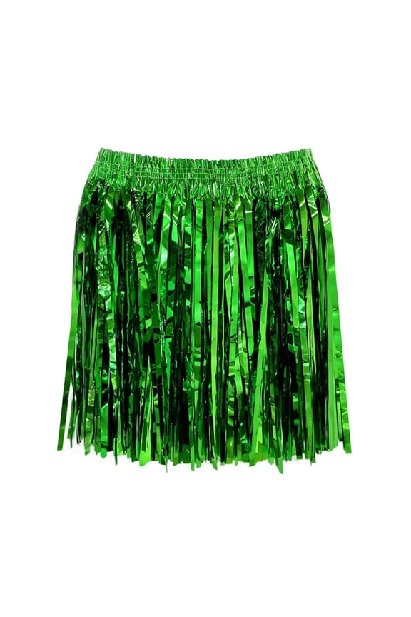 Women Lady Rain Dance Performance Beach Music Party For Masquerade Party Grass Skirt Solid Color Casual Travel Skirts