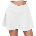 thumbnail image 1 of RUTAYY Women Pleated 2 In 1 Tennis Skirt With Pockets Shorts High Waisted Athletic Skorts Workout Sports Skirts Solid Color Flowy Swing Pleated Beach Skirts, 1 of 6