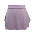 thumbnail image 1 of RUTAYY Women Pull On Ballet Skirt Elastic Dance Skirt Mini Skirt For Skating Gymnastis Solid Color Smocked Boho Pleated Skirts, 1 of 2
