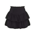 thumbnail image 1 of RUTAYY Women Skirts Irregular Pleated Flared Skort With Built In Solid Color Flowy Swing Pleated Beach Skirts, 1 of 3