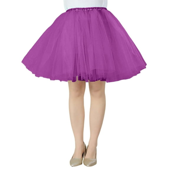 RUTAYY Women Solid Color Tutu Skirt Party Performance Skirt For Casual Beach School Events Spring Summer Outfits Smocked Boho Pleated Skirts