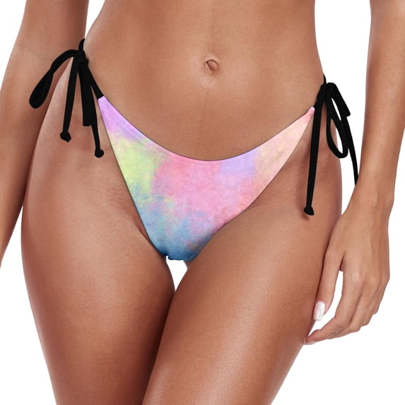 RUTAYY Women Swim Bottom Swimwear Colorful Bikini Shorts Pool Swim Wear