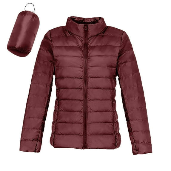 RUTAYY Women's Jacket Warm Long Seeve Solid Color Lightweight Windproof Winter Warm Coat Outerwear Holiday Chic Tops